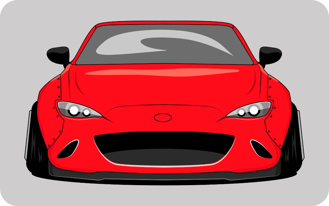 Nitro / Stylish red sports car illustration.
